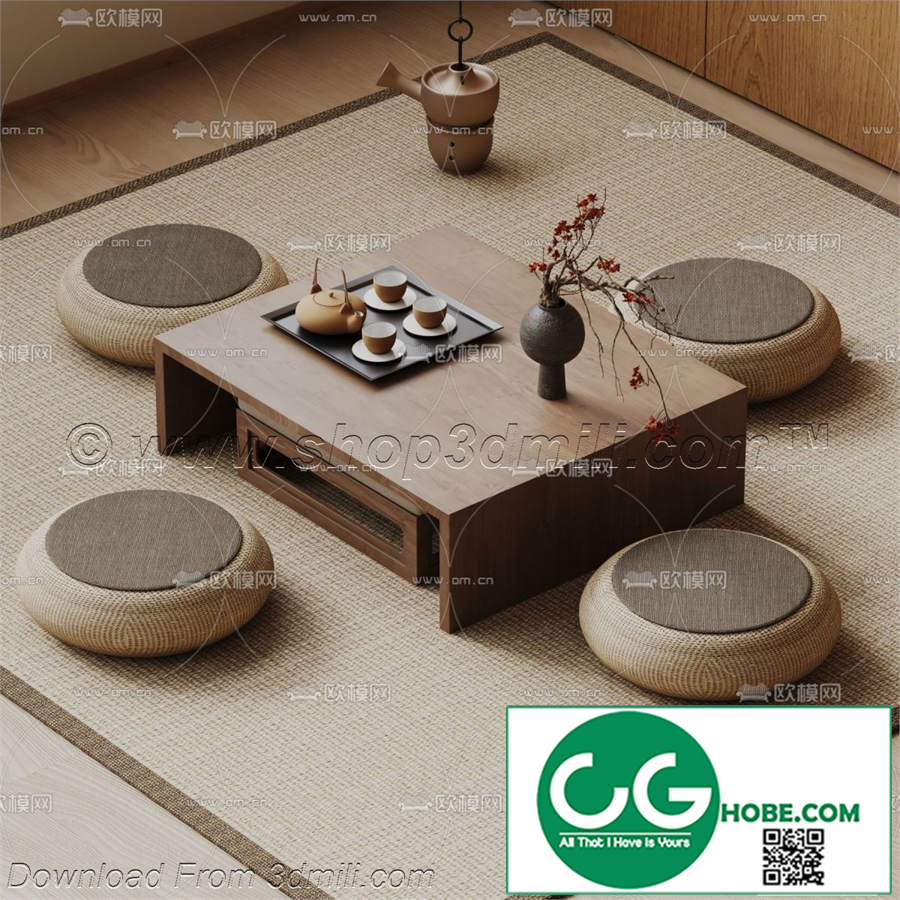 Tea Room 59 3D Model